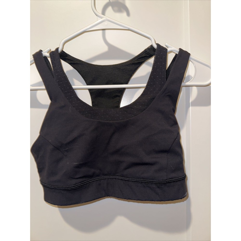 Lululemon Double tap Layered Sports Bra Black Small
